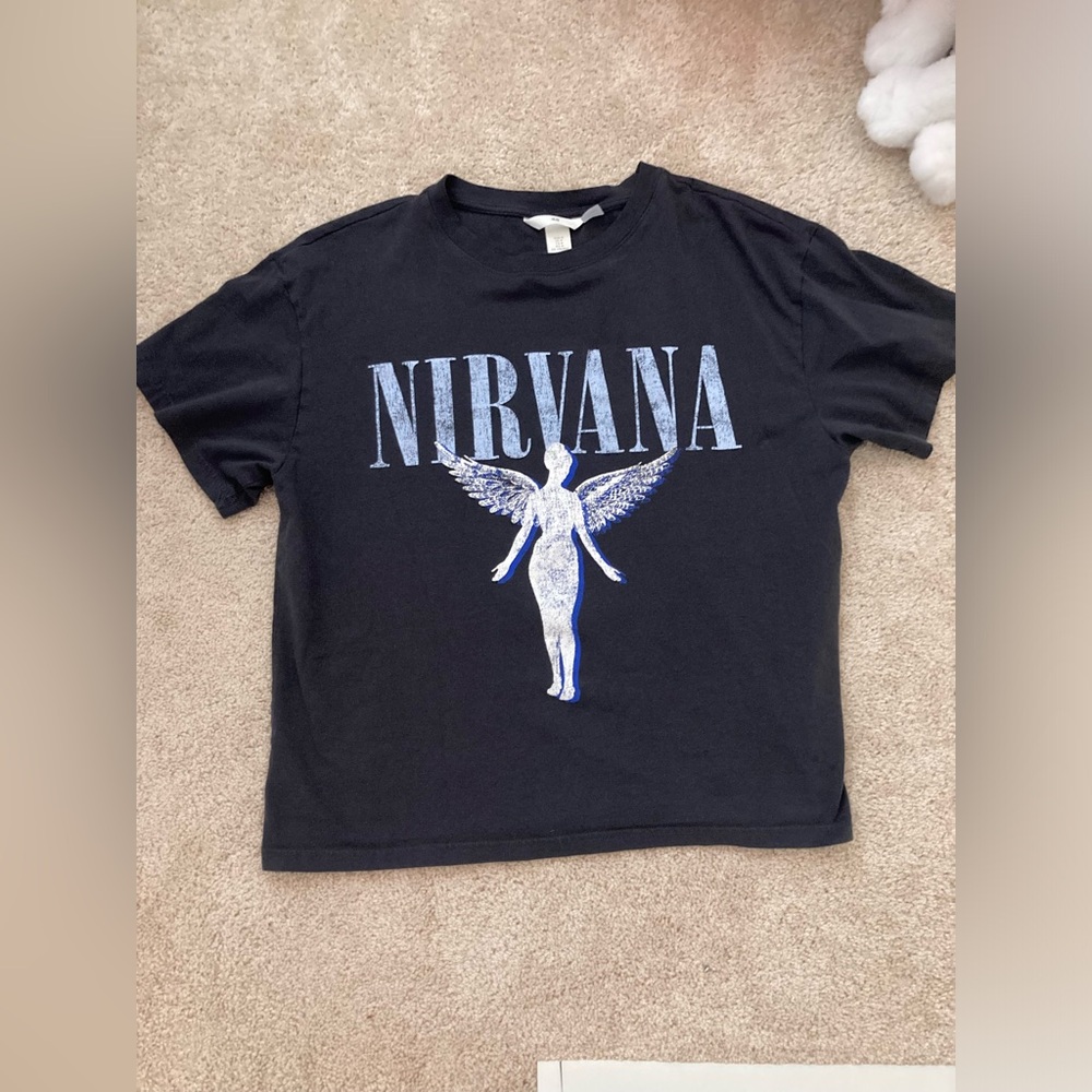 Navy Blue Nirvana Hoodie